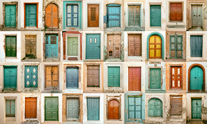 doors of santorini