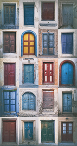doors of santorini