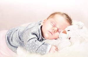 sleeping femal baby