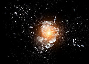 glass  explosion