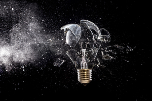 bulb glass explosion