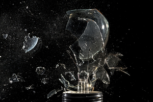 bulb glass explosion