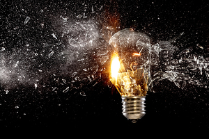 bulb glass explosion