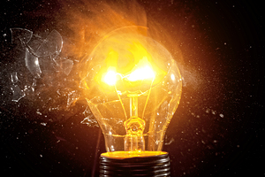 bulb glass explosion