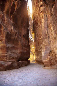petra canyon view