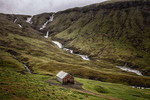 lonely house in faroe