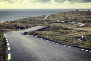 road in faroe islands