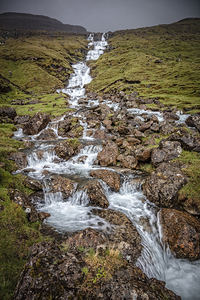 water fall in faroe islands