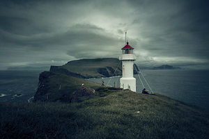 lighthouse in mykines faroe