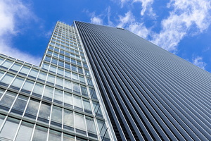 view of a modern tall building 