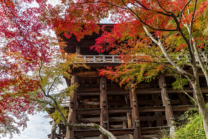 kiyomizudera temple wooden frame 