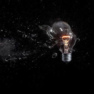 glass bulb explosion