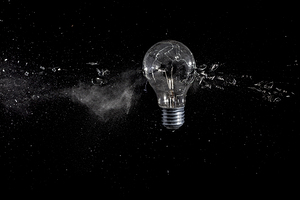 glass bulb explosion