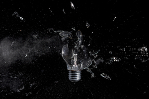 glass bulb explosion