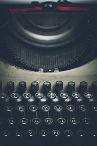 old and dirty typewriter