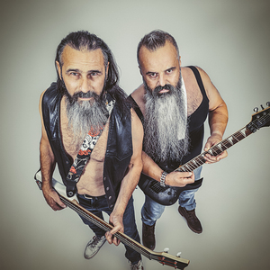 guitarist and bassist with long beards. 