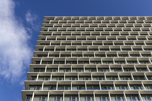 modern building with many windows