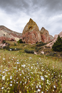 geological formation excavated by man in the red valley 