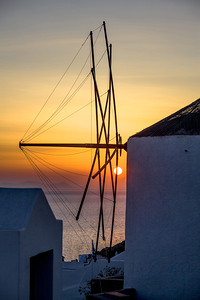 oia at sunset