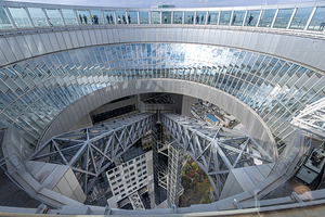 detail of the Umeda Sky Building observatory
