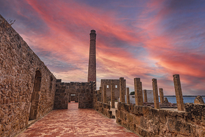 remains of the tonnara in the locality of Vendicari 