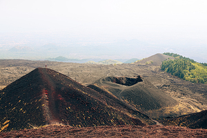 crater on mount etna 
