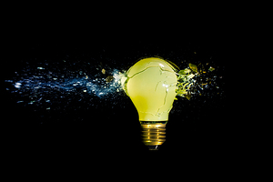 impact on a traditional yellow bulb