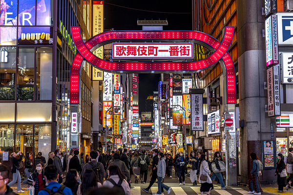 Kabukicho famous portal tokyo Print