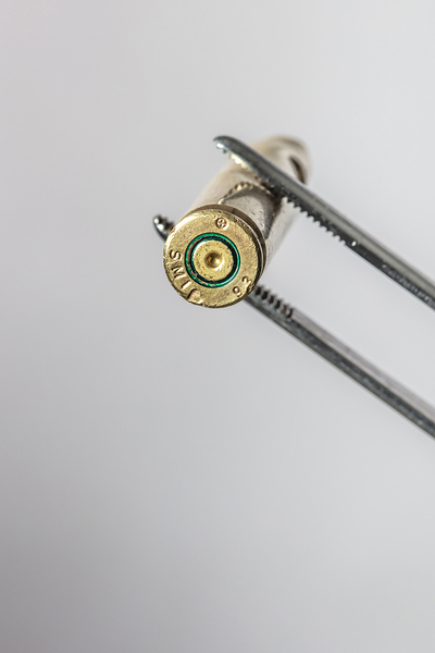 brass casing held 