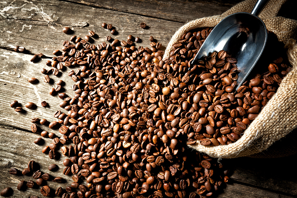 espresso and coffee grain Print