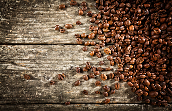 espresso and coffee grain Print