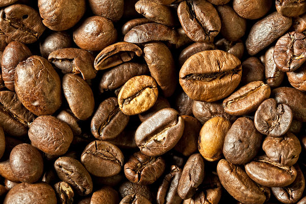espresso and coffee grain by Gualtiero Boffi