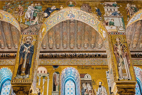 interior of the palatine chapel in Palermo. 