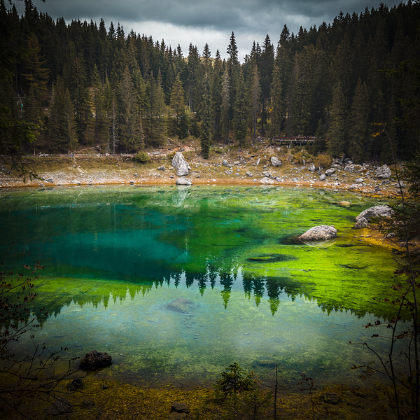 carezza lake in italy Print