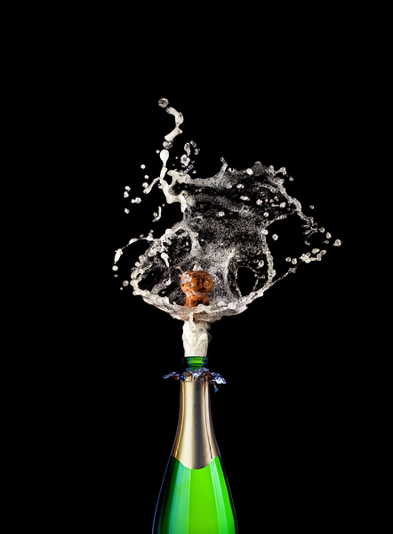popping champagne