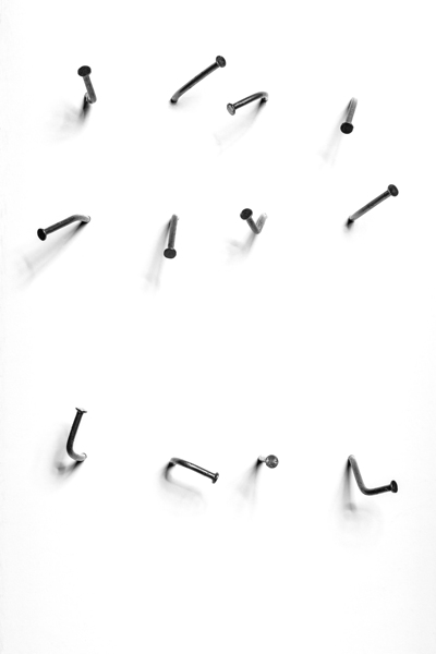 crooked nails background Print