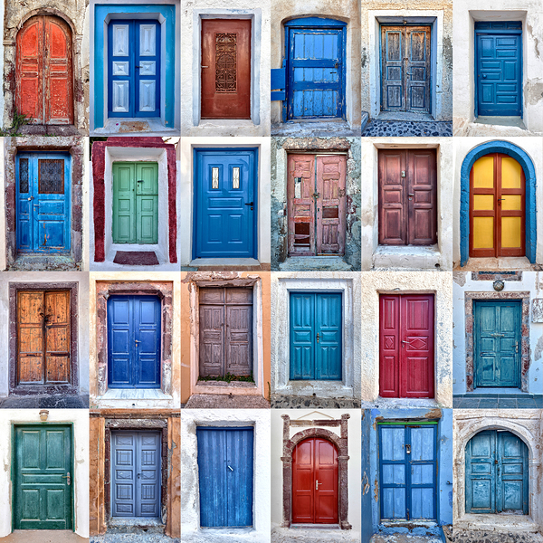 doors of santorini