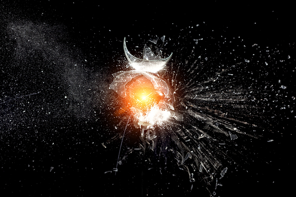 real explosion background Print
