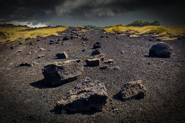 Trail on Mount Etna  Print