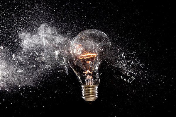 bulb glass explosion