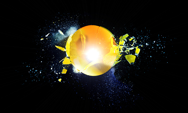 glass explosion