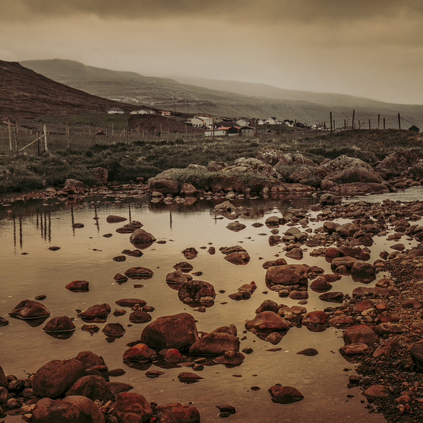 beautifull landscape in faroe  Print