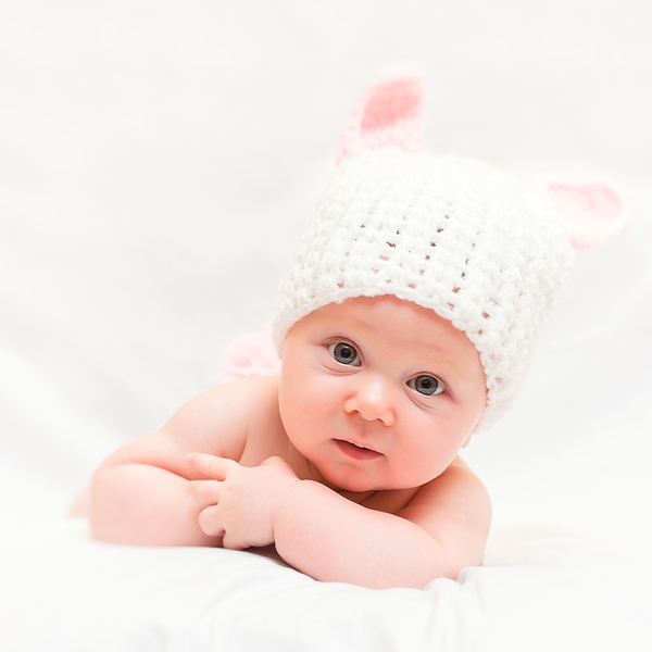 cute newborn portrait Print