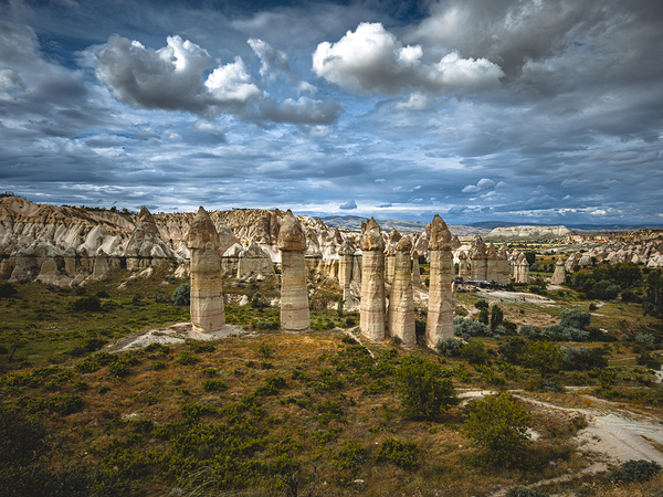 love valley landscape in cappadocia