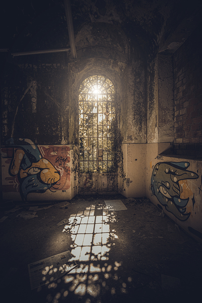 interior of an abandoned  place