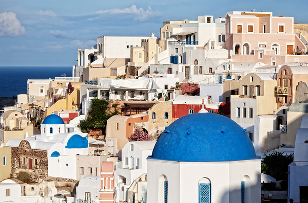 oai santorini view Print