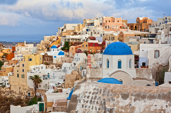 oai santorini view Print