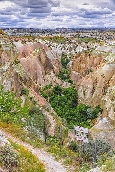 entrance to the red valley in turkey