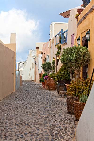 oai santorini view Print
