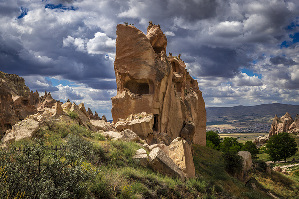 rock formation excavated by man at the zelve 